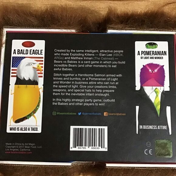 Bears Vs Babies‎ Card Board Game - Picture 3 of 4